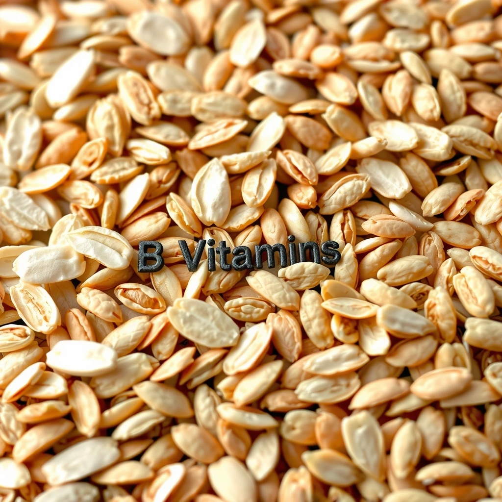 Granos enteros y cereales, representando las Vitaminasnaturalesysaludb del Grupo B.